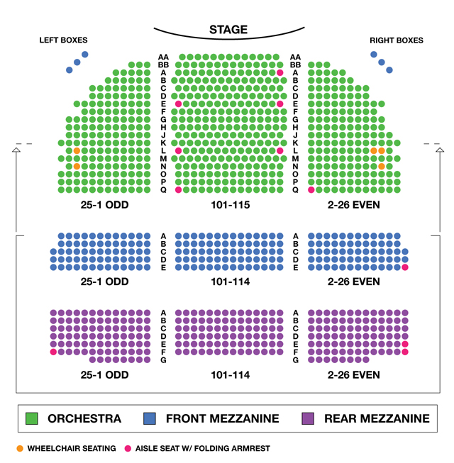 ethel barrymore theatre seating chart