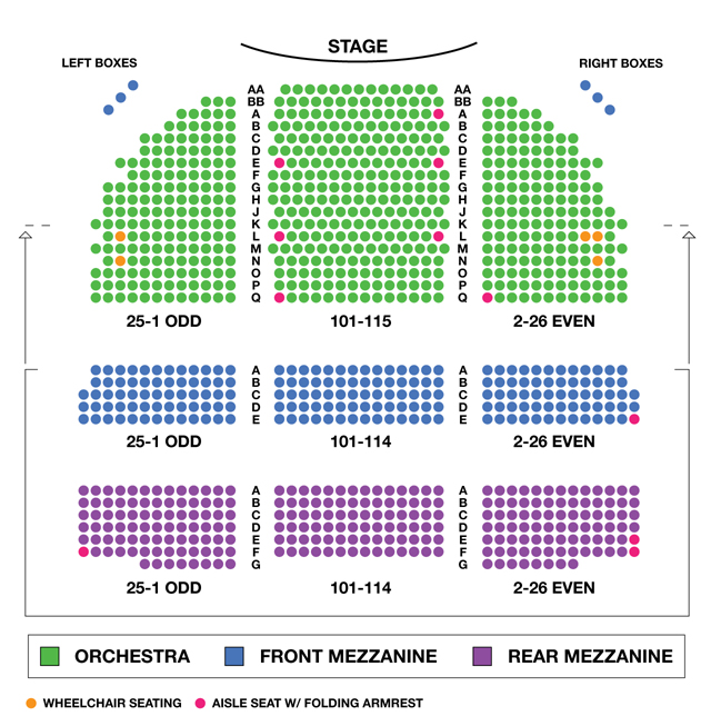 Broadway Imperial Theatre Seating Chart